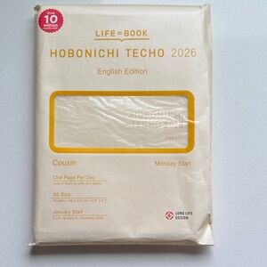 Hobonichi Techo 2026 English Edition Planner - Cream